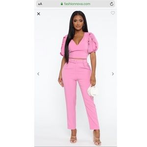 Pink Fashion Nova set